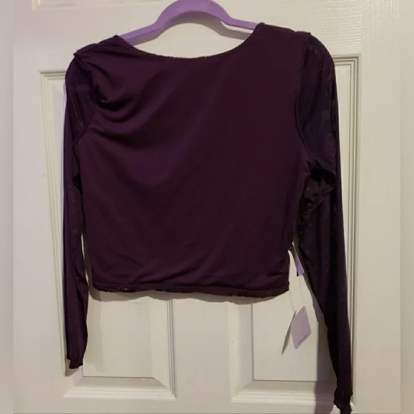 Blackmilk Burned Velvet Sun And Moon Heart Long Sleeve Top - Picture 5 of 6